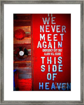 If we never meet again...