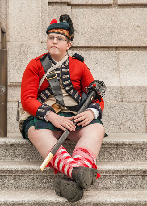 People at work, Guard, National Museum of National History, New York, USA.