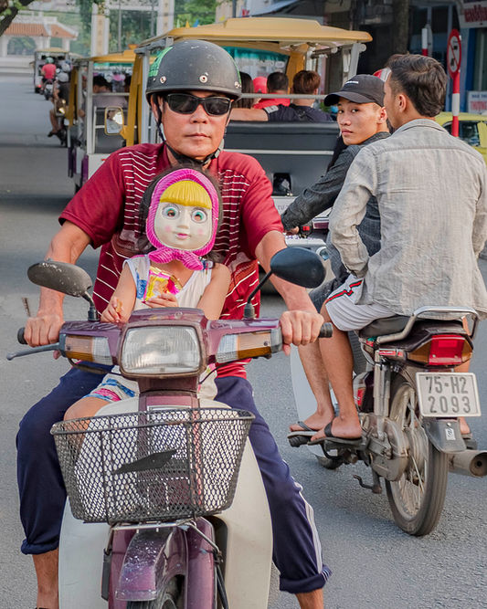 Motorider, Hue, Vietnam.
