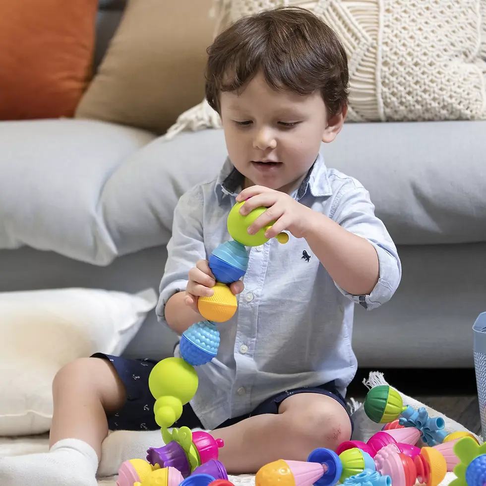 Thumbnail: Lalaboom - Little Caterpillar - 8 pieces - from 10 months