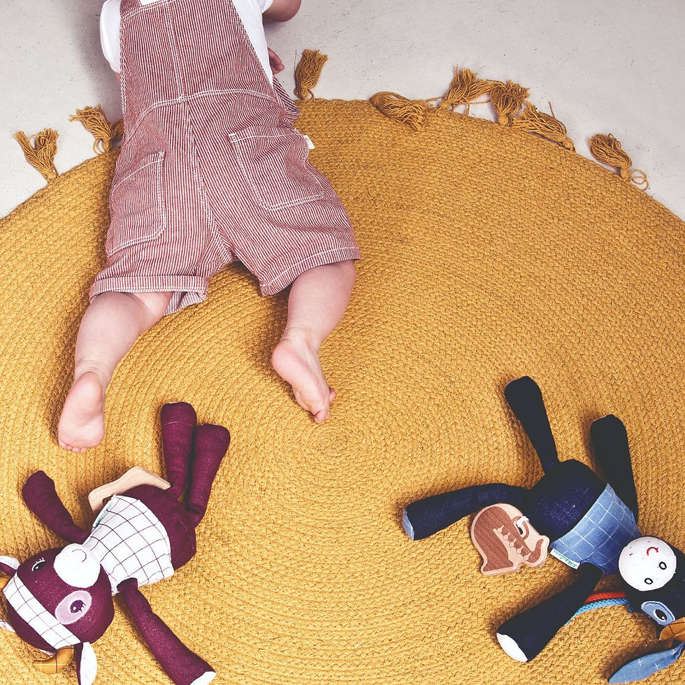 Thumbnail: Lilliputiens - Ignace musical plush - blue - from 1 month