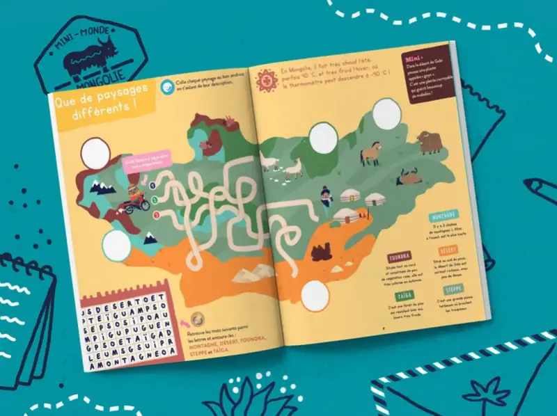 Miniature : Les Mini Mondes - Carnet de voyage Mongolie 4-7 ans