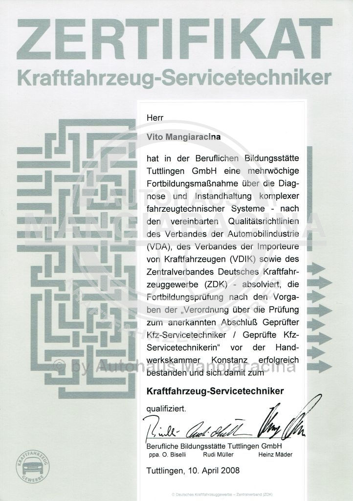 Servicetechniker 2008