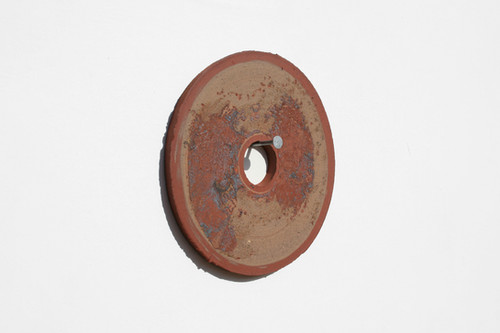 Rust Disc I | 14 x 14 cm | By Nadire Gökmen | thrown