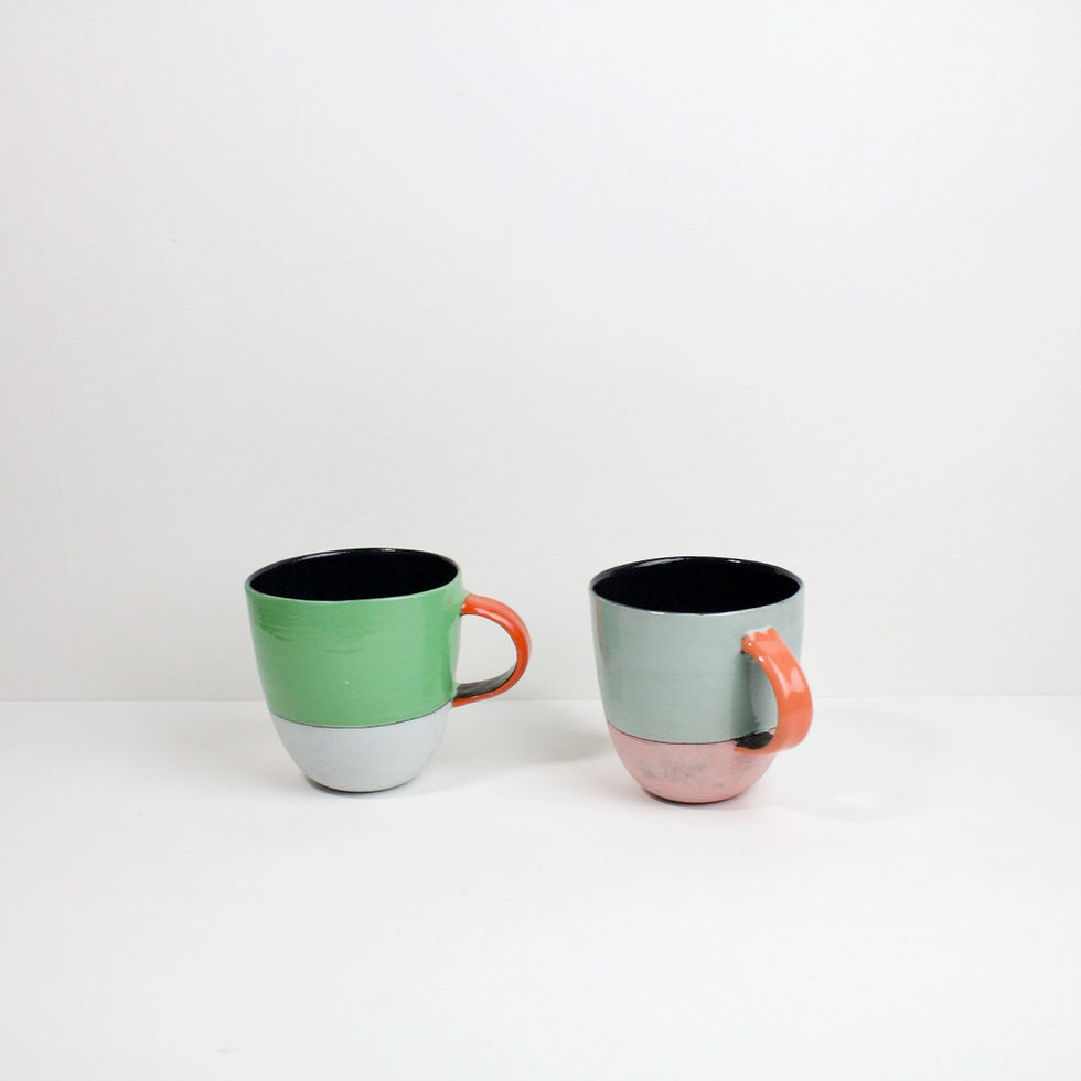 Thumbnail: 'Colour Me Bright' Carousel Mugs | By Clementina Van Der Walt