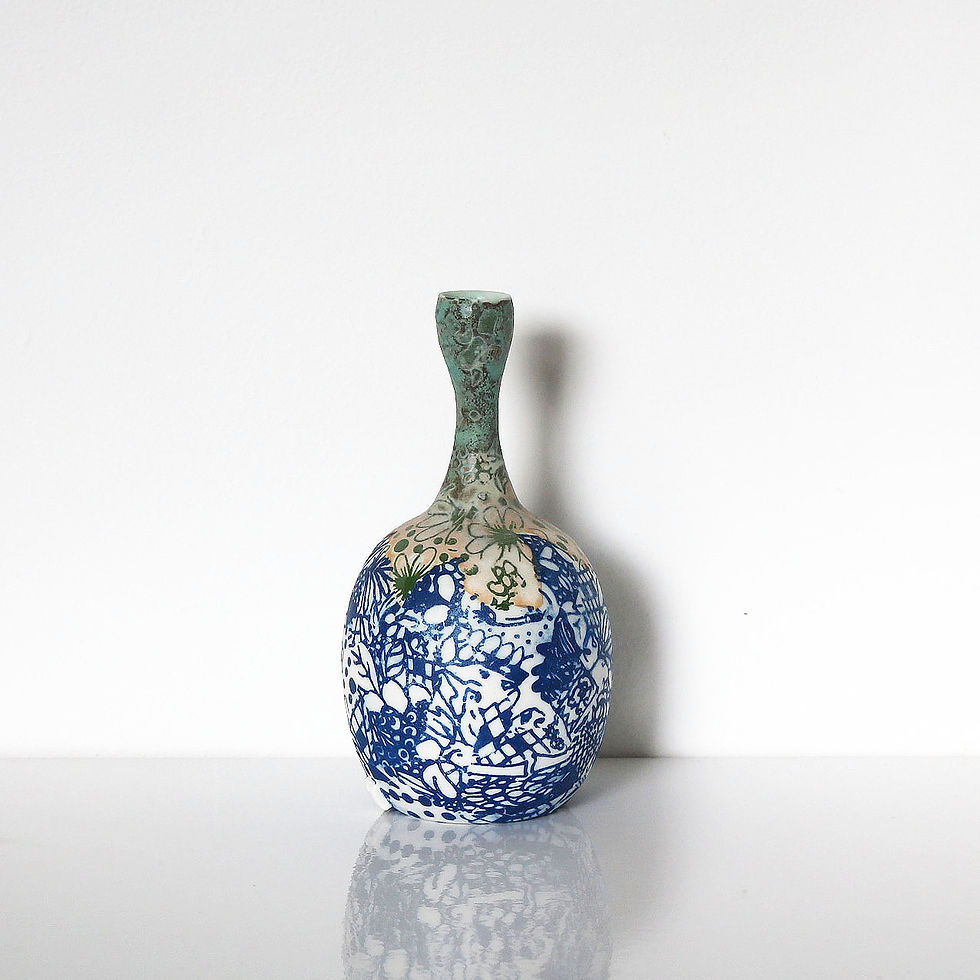 Thumbnail: Blue Flower | H. 14 cm | By Carolyn Tripp