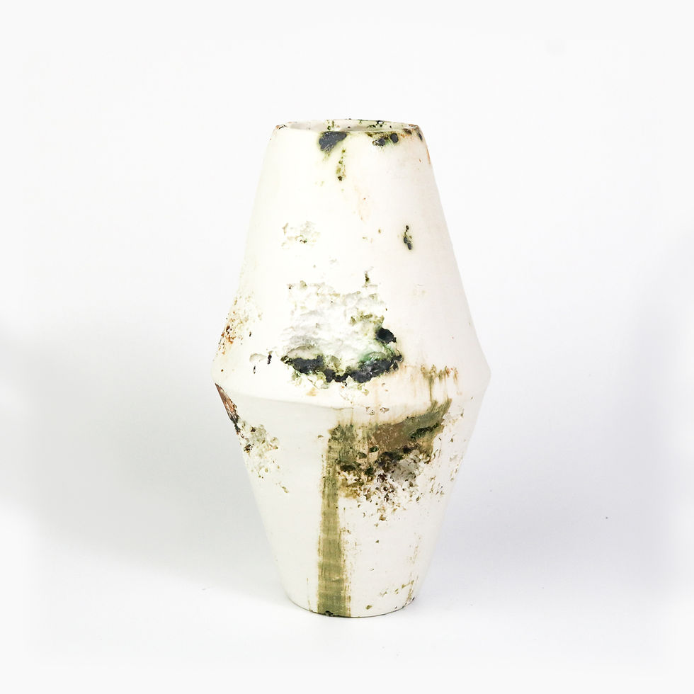 Thumbnail: Geometric Vessel | H. 24 cm | By Sarah Coppard