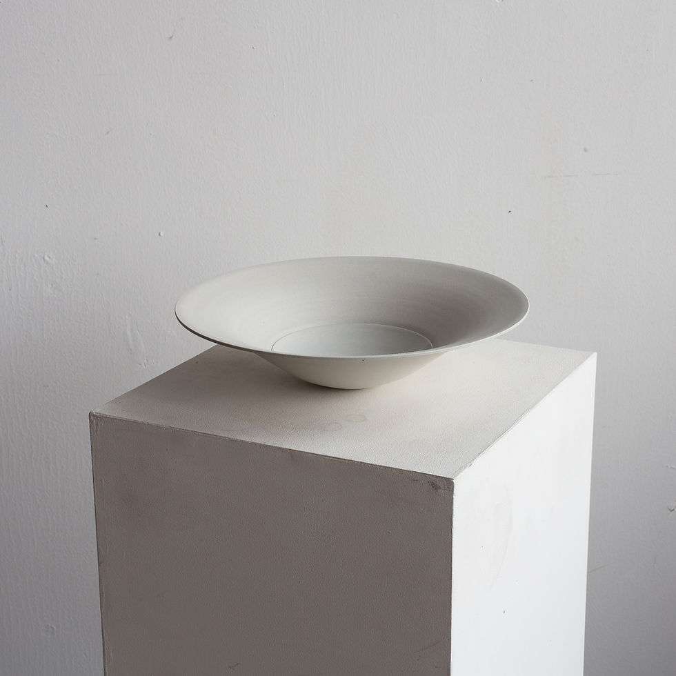 Thumbnail: Flared Bowl, Pale Blue | Dia. 32 cm | By Luke Eastop
