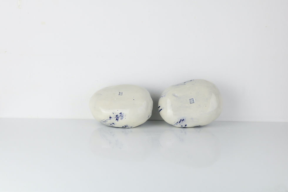Thumbnail: Pebbles with Holes | H. 7 cm | By Zuleika Melluish