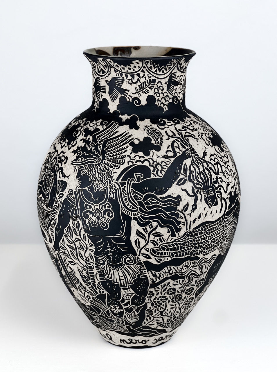 Thumbnail: The birth of Pegasus | H. 31 cm | By Clara Holt