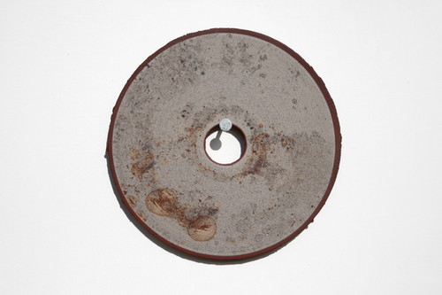 Rust Disc III | 15 x 15 cm | By Nadire Gökmen | thrown