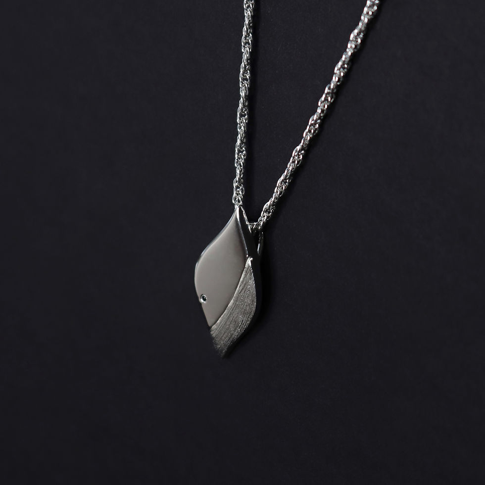 Thumbnail: Silver pendant necklace