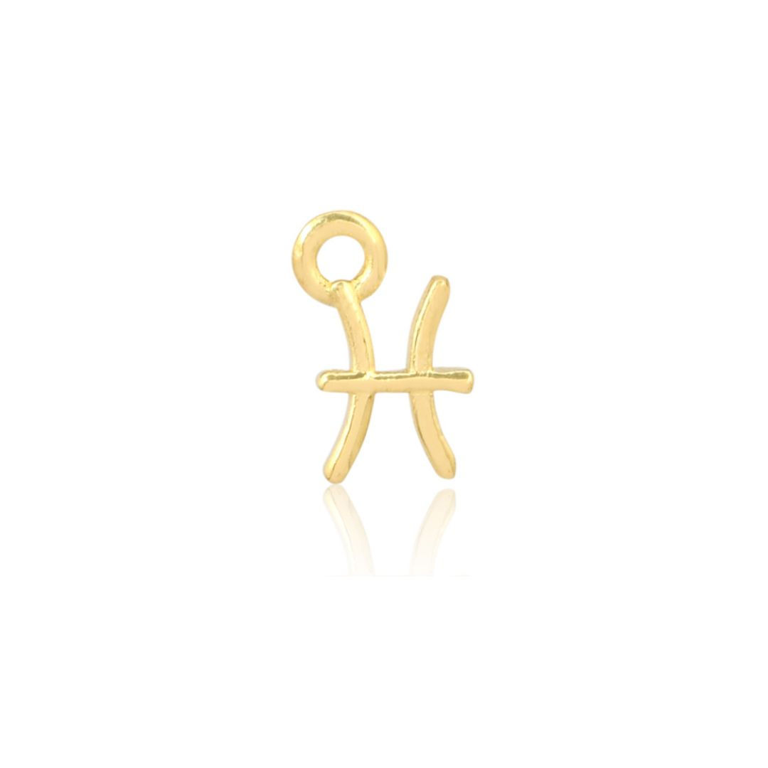 Pisces Zodiac Charm - Gold Vermeil