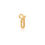 Thumbnail: J Initial Charm - Gold Vermeil