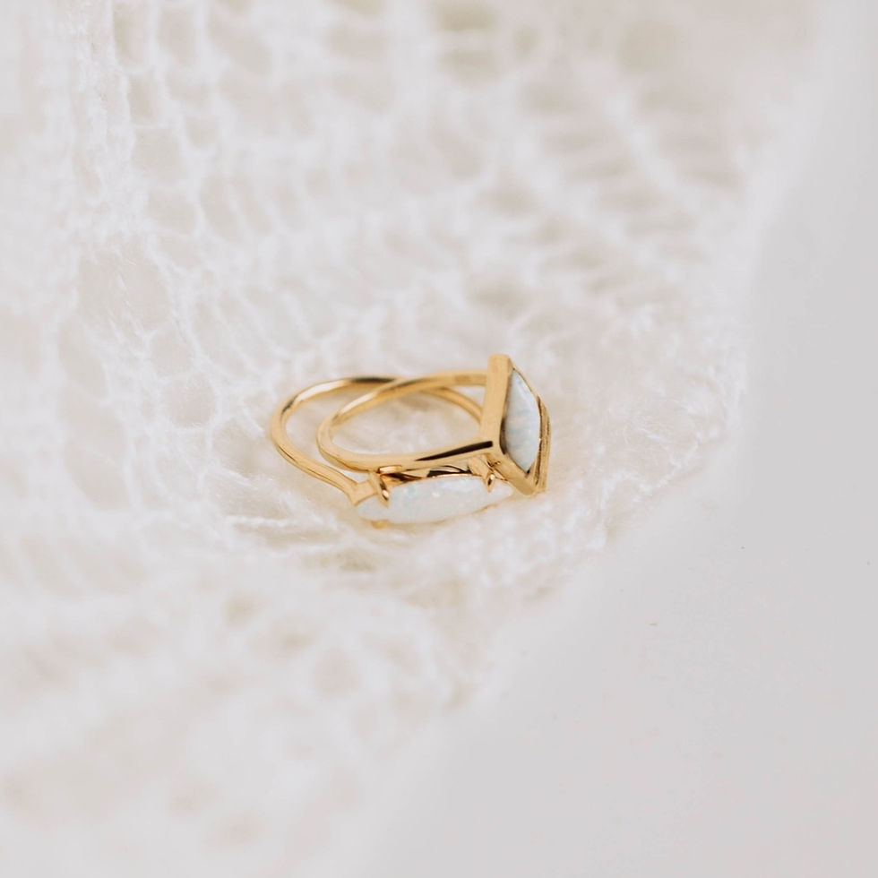 Thumbnail: Clarity Opal Ring in Gold Vermeil