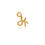 Thumbnail: H Initial Charm - Gold Vermeil