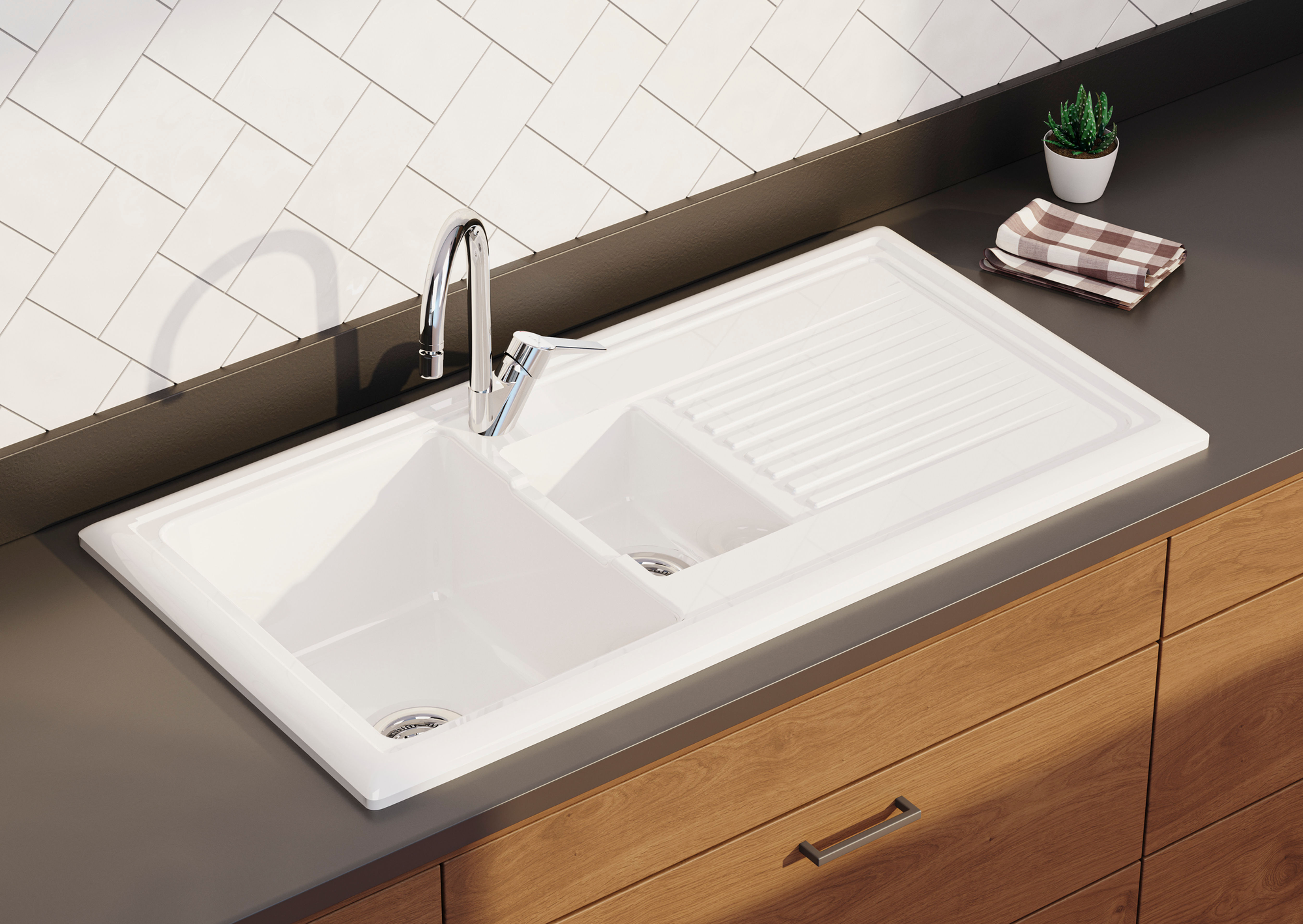 Artema A42148 Solid S Eviye Bataryası Krom