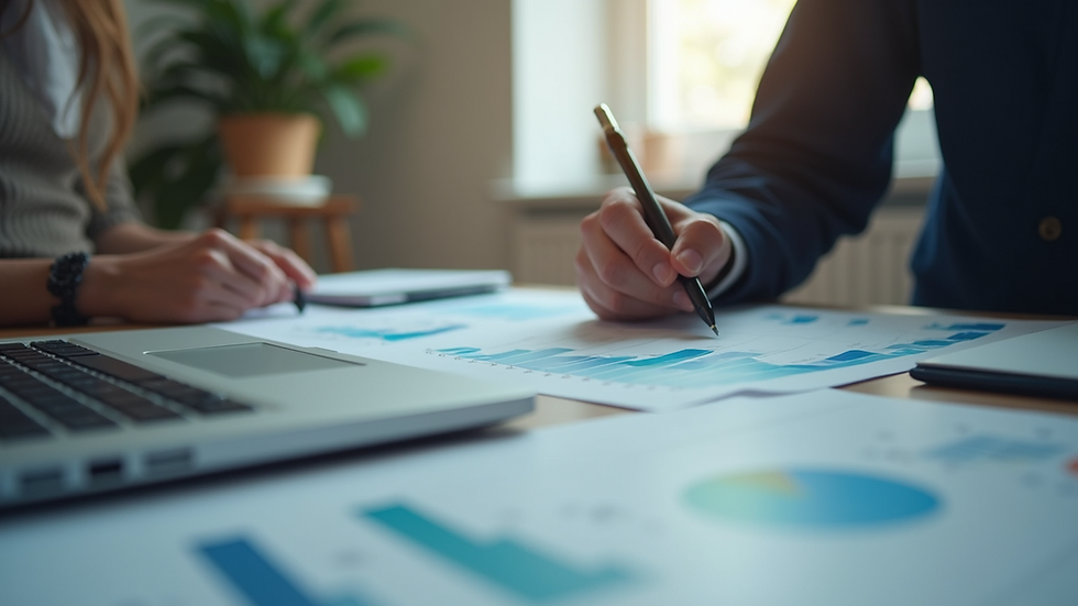 Eye-level view of a professional SEO analysis report