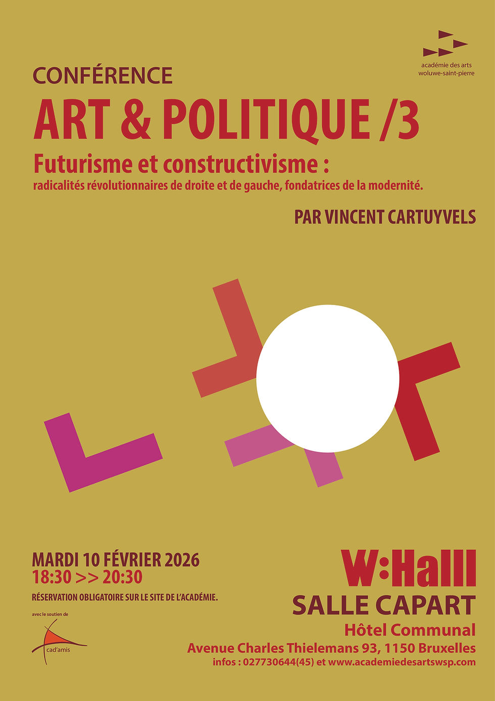 Conférence - Art & Politique (1/2) par Vincent Cartuyvels