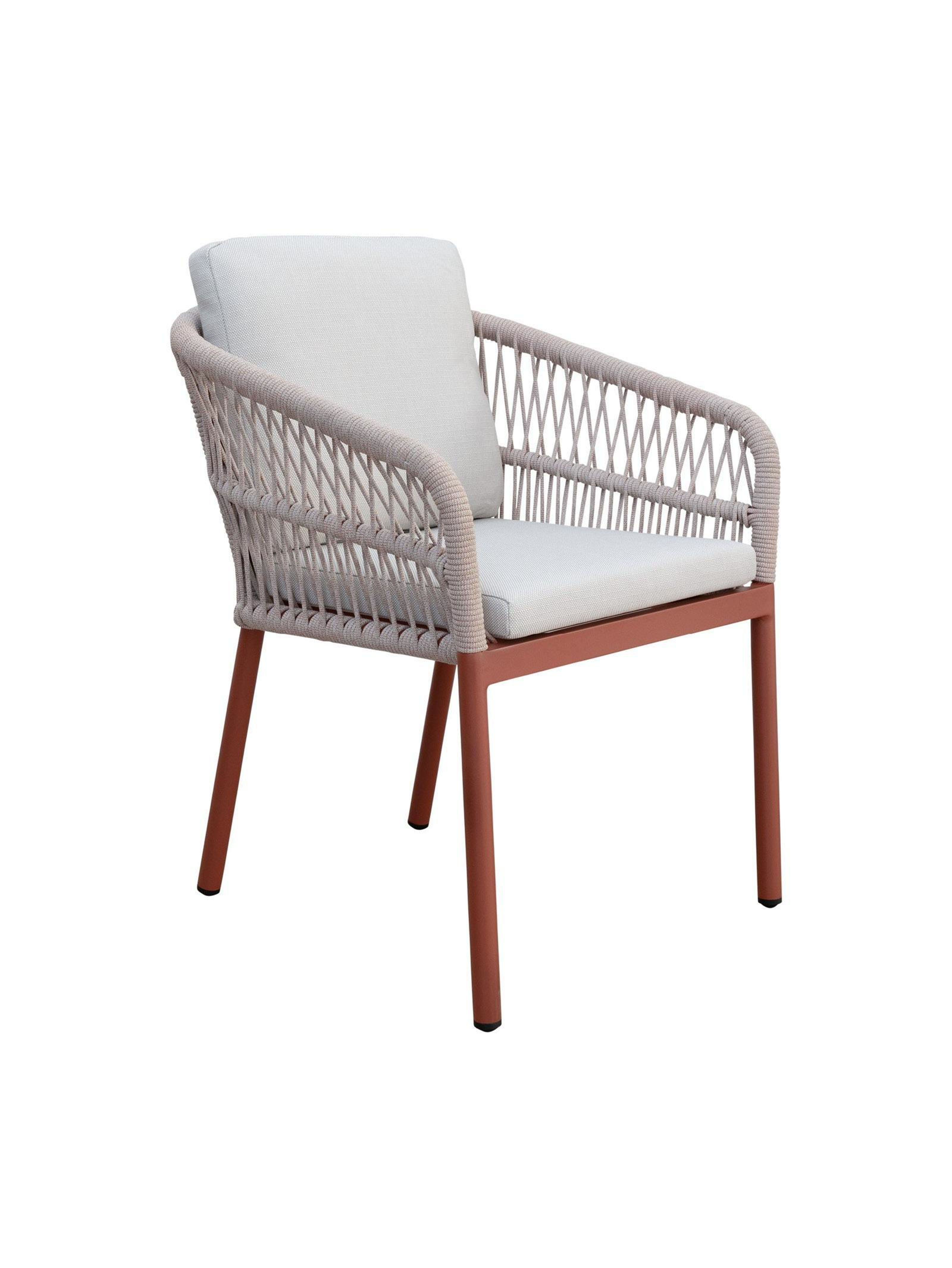 Amahle Outdoor Dining Chair in Grapefruit