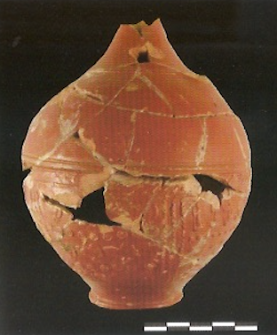 Botella en sigillata hispánica, A.E.