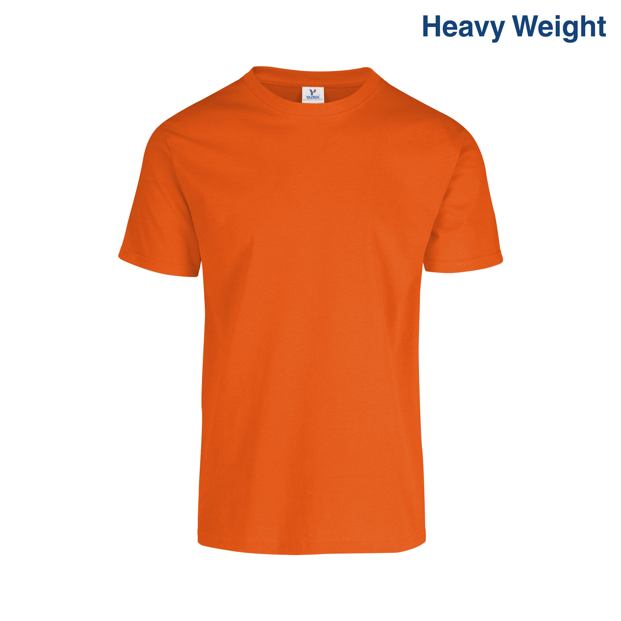 Playera Peso Completo Cuello Redondo Manga Corta para Caballero · NARANJA