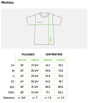 Miniatura: Playera Peso Completo Cuello Redondo Manga Corta para Caballero · VERDE BOSQUE