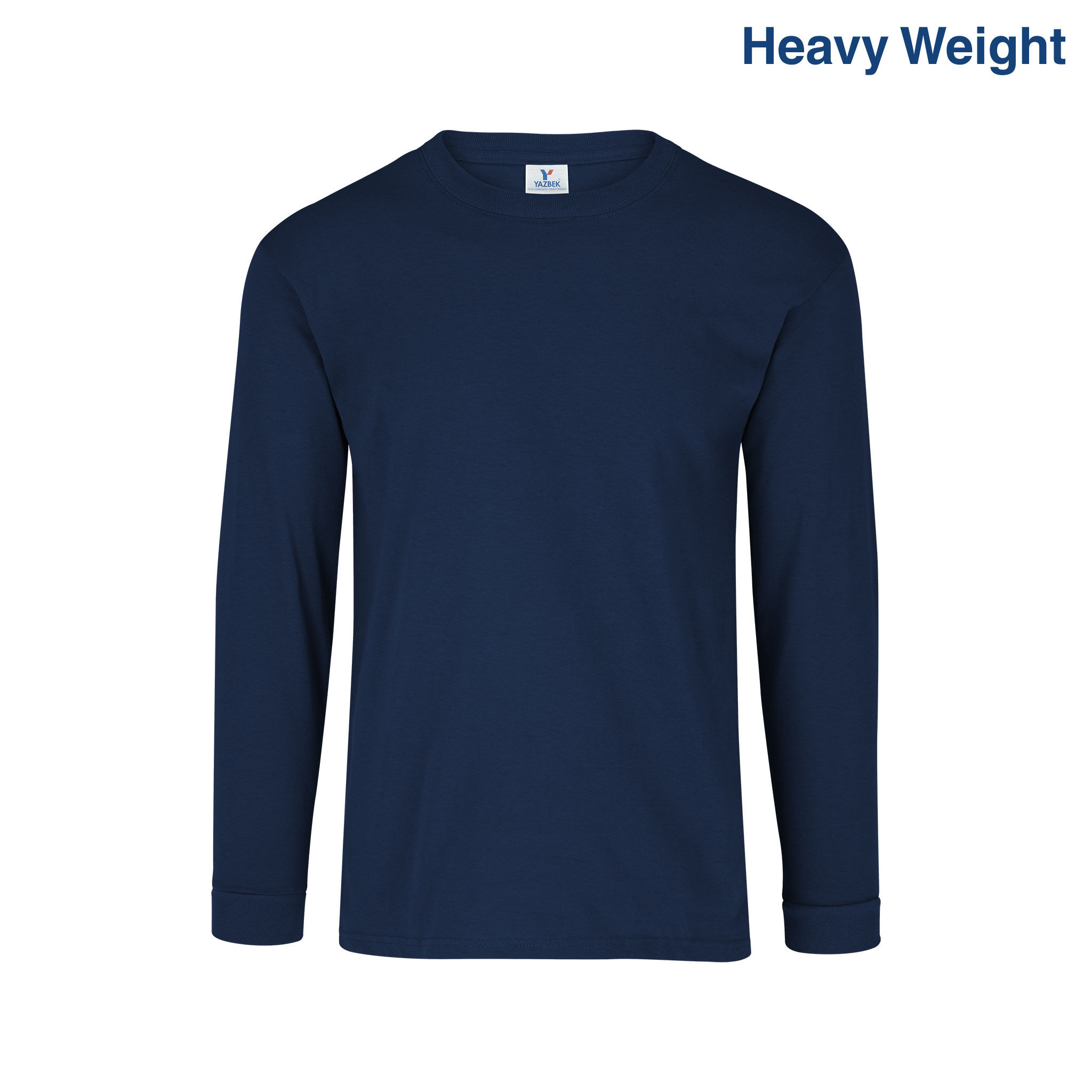 Playera Peso Completo Cuello Redondo ML P/ Caballero · C0304 AM · Marino