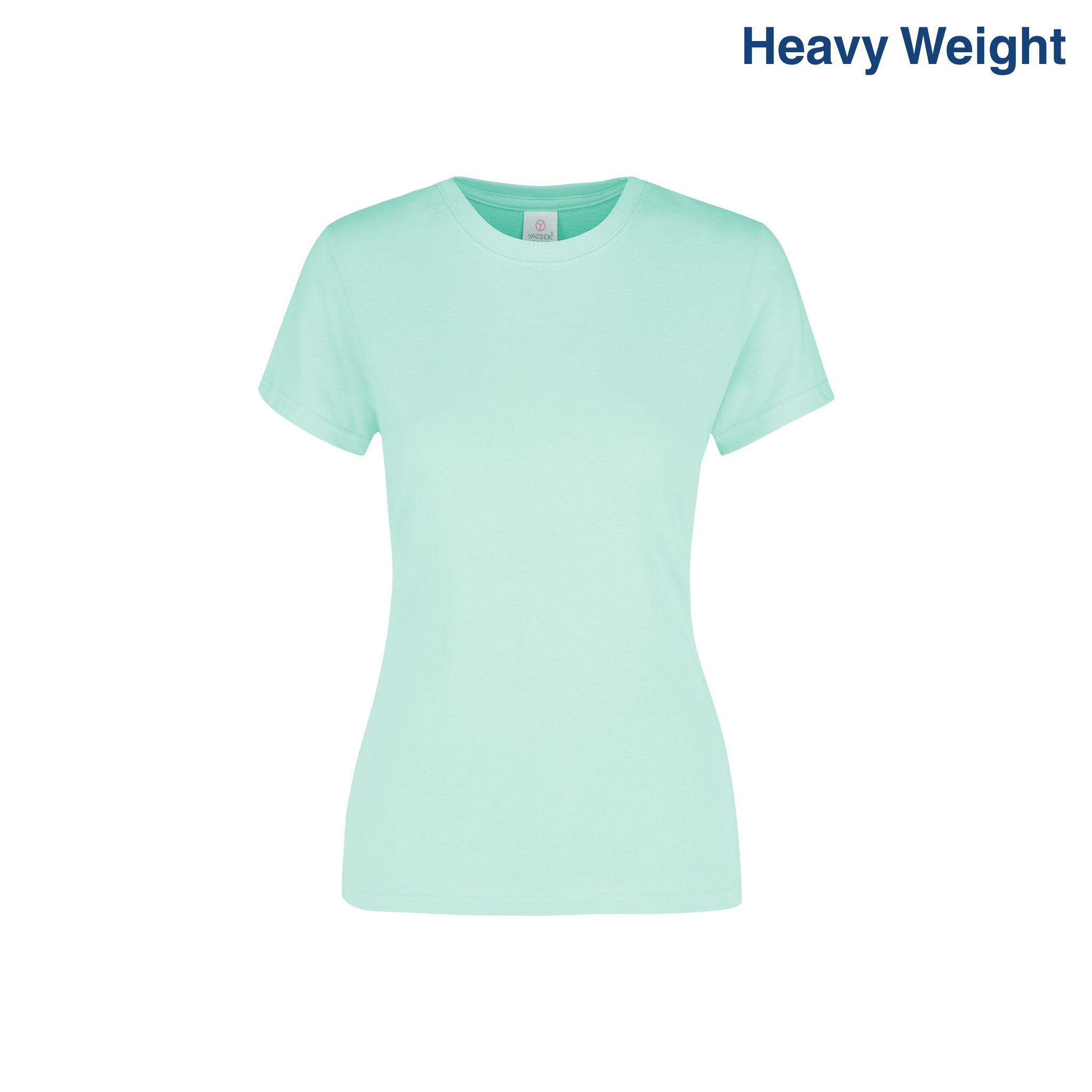 Playera Peso Completo Cuello Redondo Manga Corta para Dama · D0300 AQ · Aqua