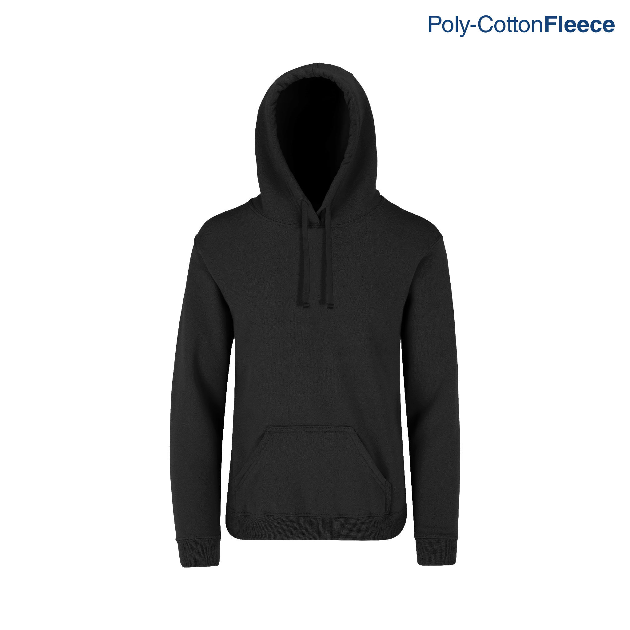 Sudadera con Capucha y Cangurera Unisex para Joven/Niño - J0701 N - Negro