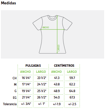 Miniatura: Playera Cuello Redondo Manga Corta para Dama · Colores Jaspe · D0250 ·