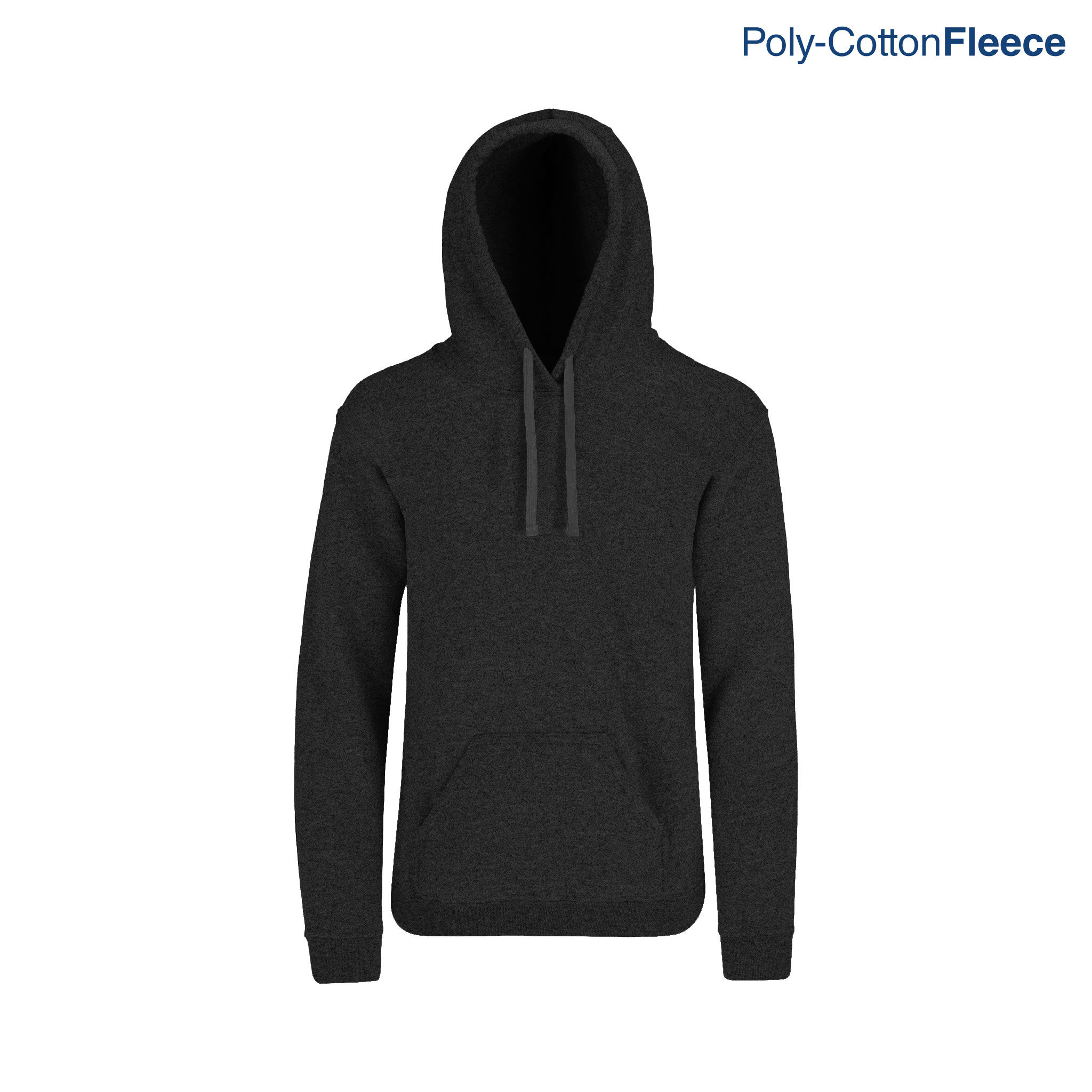 Sudadera con Capucha y Cangurera Unisex para Joven/Niño - J0701 NJ - Negro Jaspe