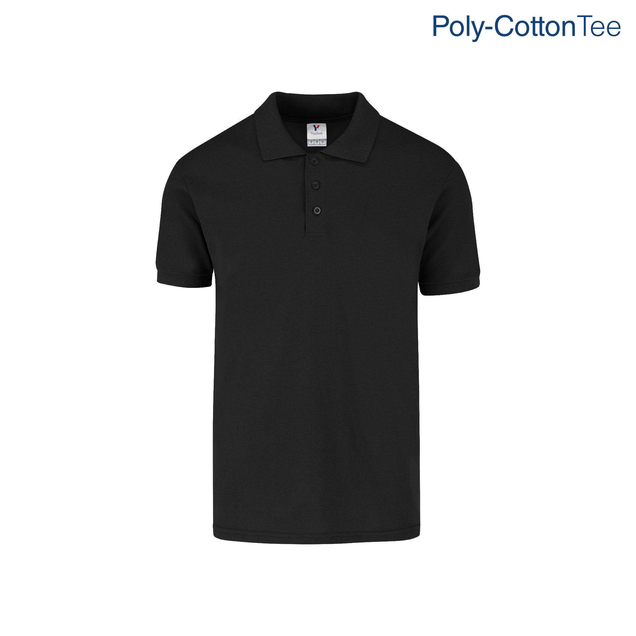 Playera Tipo Polo Piqué para Caballero · C0550 · Negro