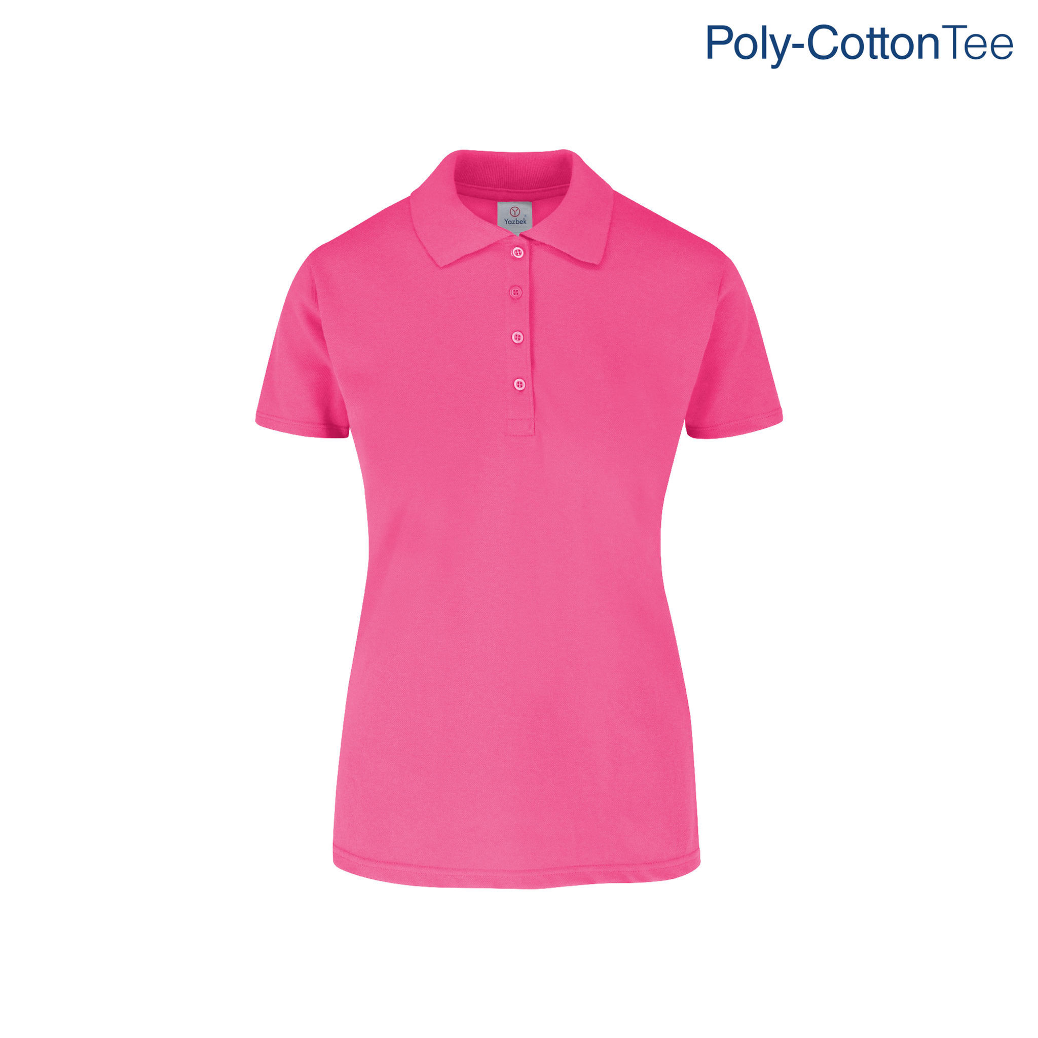 Playera Tipo Polo Piqué con Silueta para Dama - D0550 FU - Fucsia