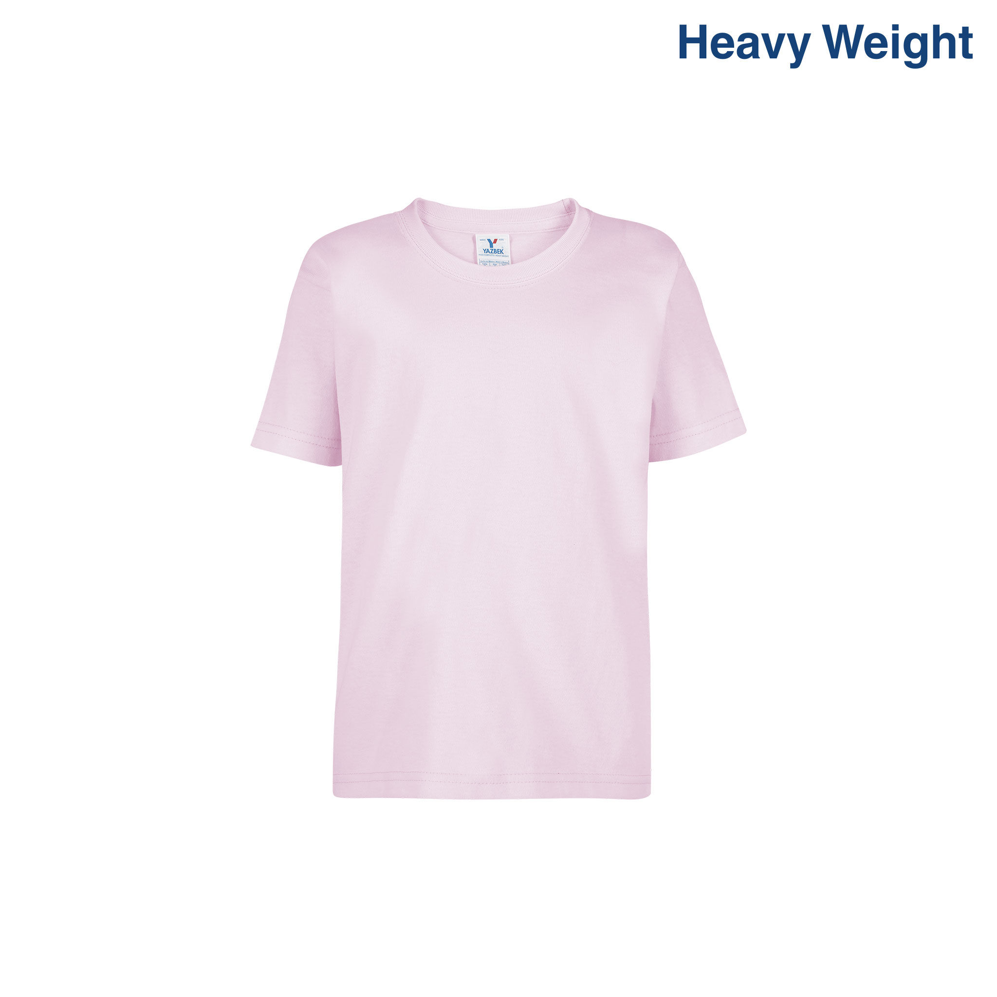 Playera Peso Completo Cuello Redondo Unisex para Niño · N0300 RP · Rosa Pastel