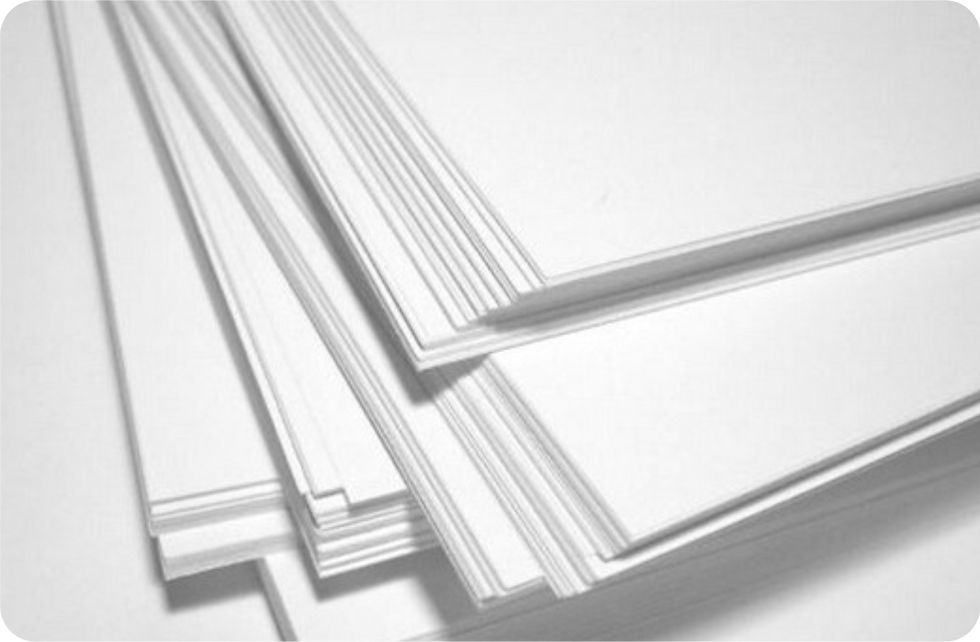 Papel Couche Grueso 13" x 19"/ 250 GRMS.