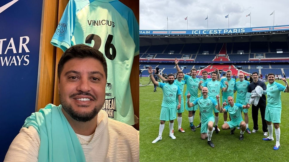 Empresário vive experiência de ser jogador do PSG por um dia