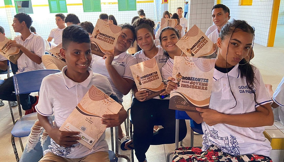 Alunos do projeto Horizontes para Jovens Indígenas: empreendedorismo também é uma forma de resistência