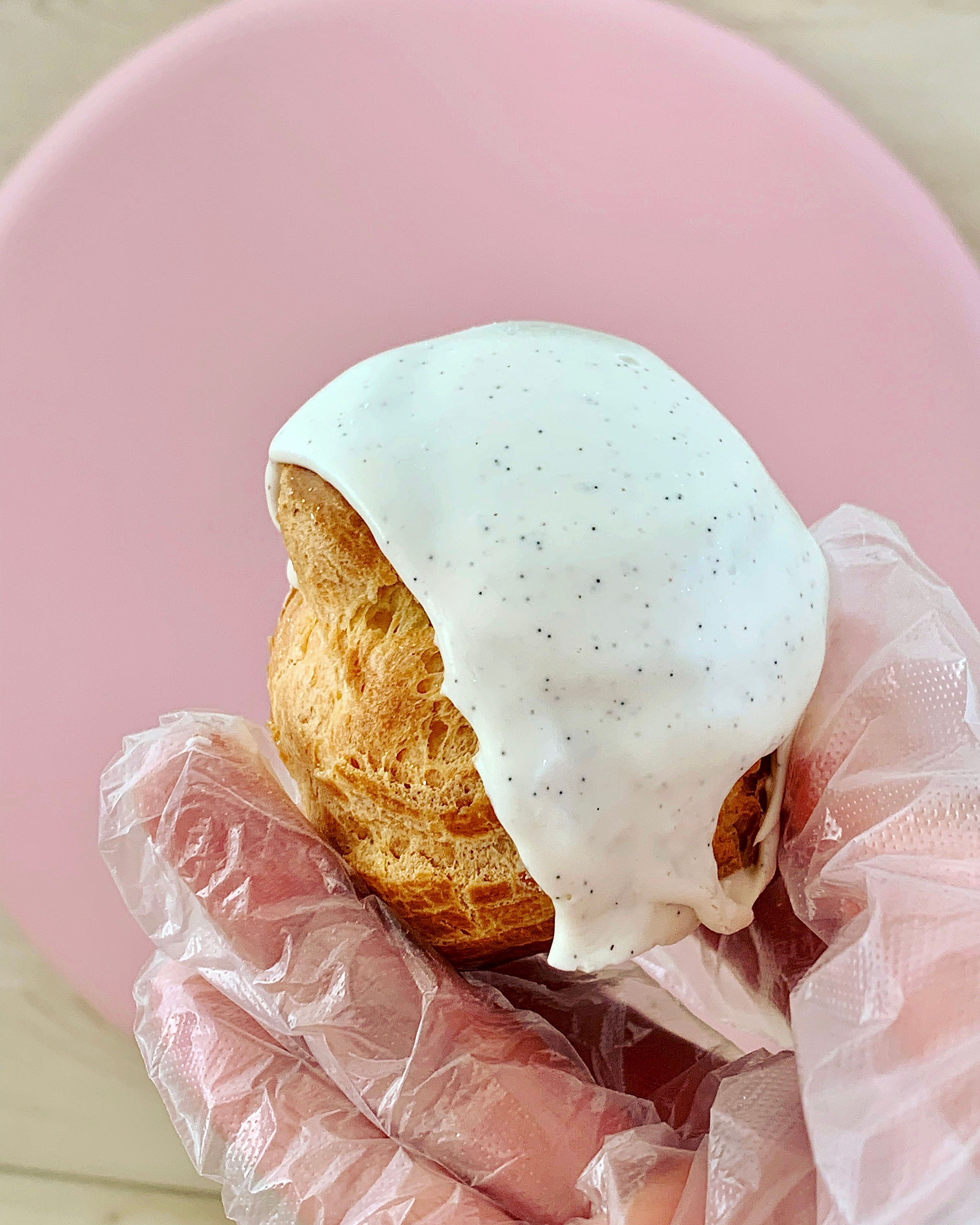 White Chocolate Espresso Cream Puff