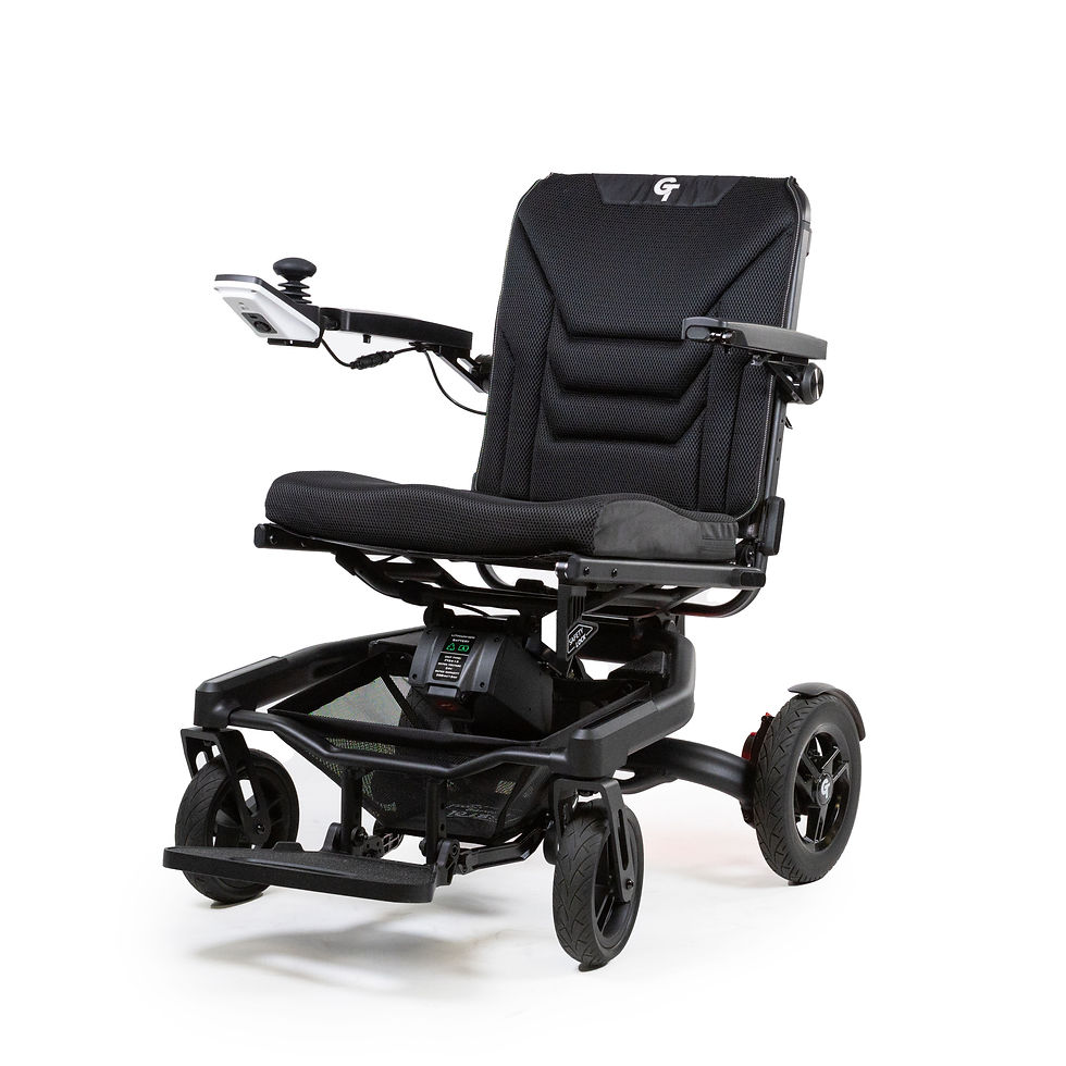 Thumbnail: Black mobility chair with armrests U-Step Neuro (Standard) against a white background.