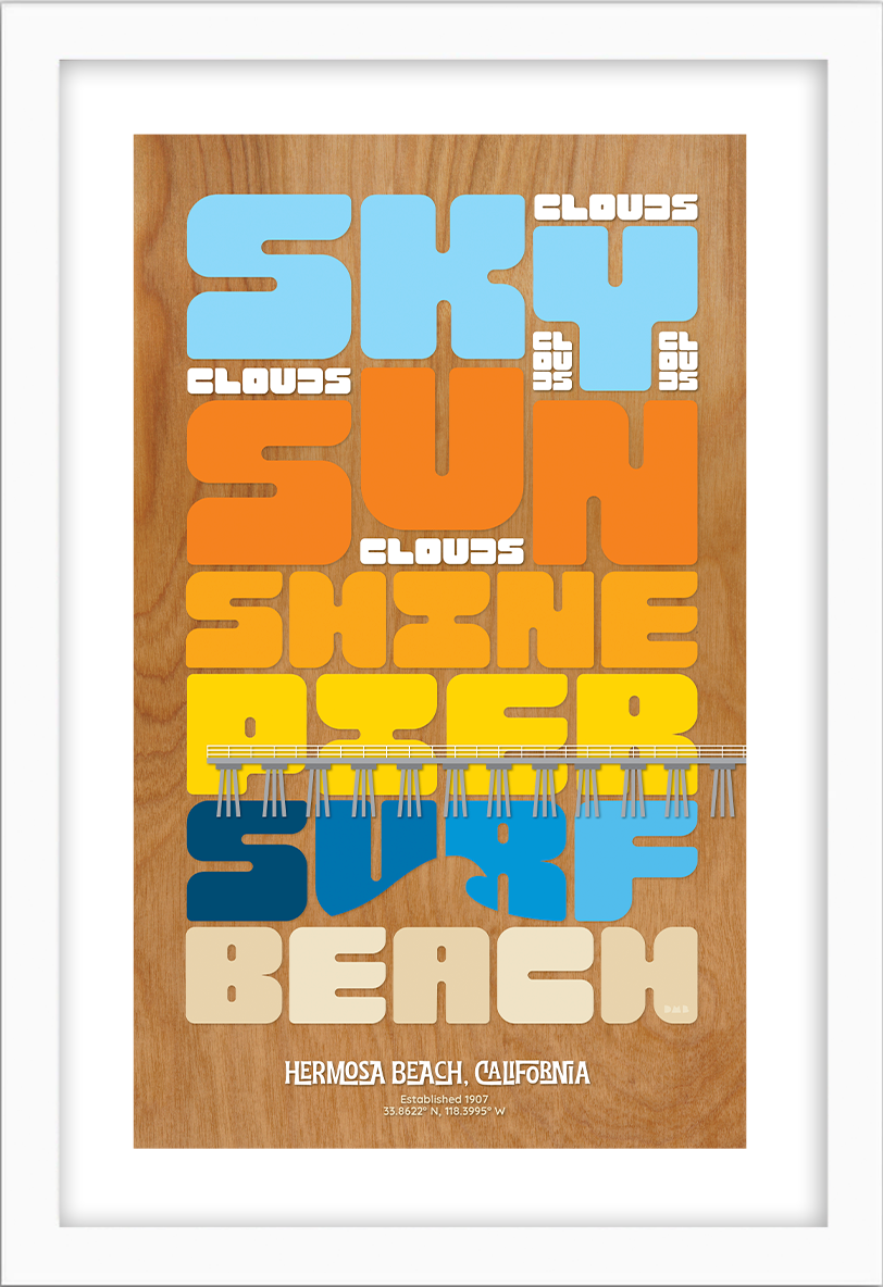 Thumbnail: HERMOSA BEACH: Sky, Sunshine, Pier, Surf, Beach