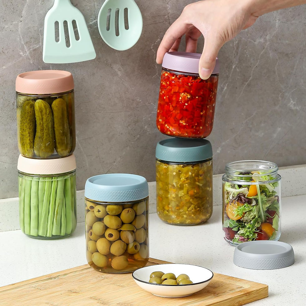 Glass containers for canning