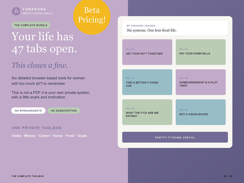 Pretty F*cking Useful Digital Life Toolbox for Women | Turasona