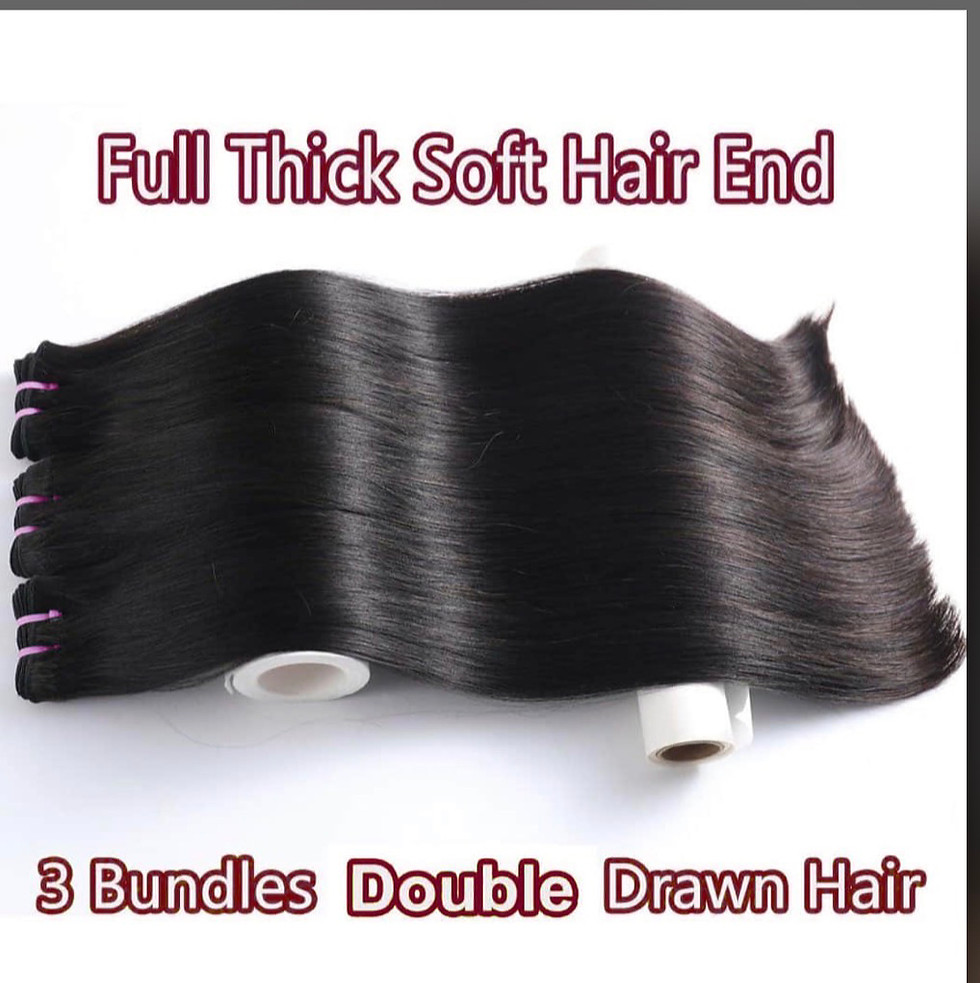 Thumbnail: 14- 30 Inch Straight Vietnam Raw Hair Bundles # 1 B