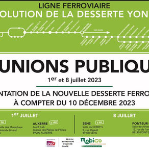 Réunion publique transport ferroviaire SNCF  / Région Bourgogne-Franche-Comté  