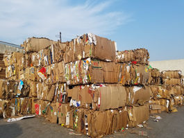 Cardboard Recycling: $.03/lb