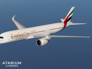 Emirates  for the Airbus A350 by Flightfactor