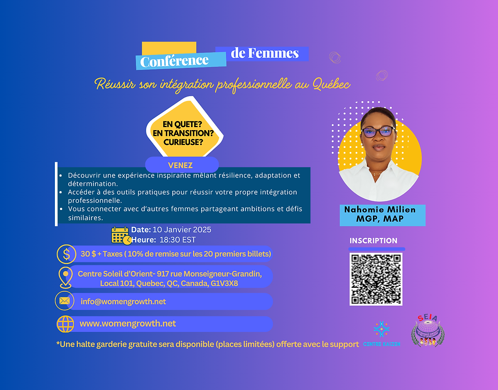 Conférence de femmes: Réussir son intégration professionnelle au Québec