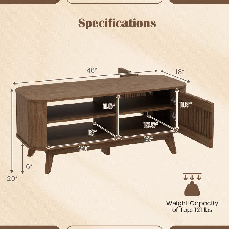 Thumbnail: Rectangular Coffee Table with Storage and Adjustable Shelves
