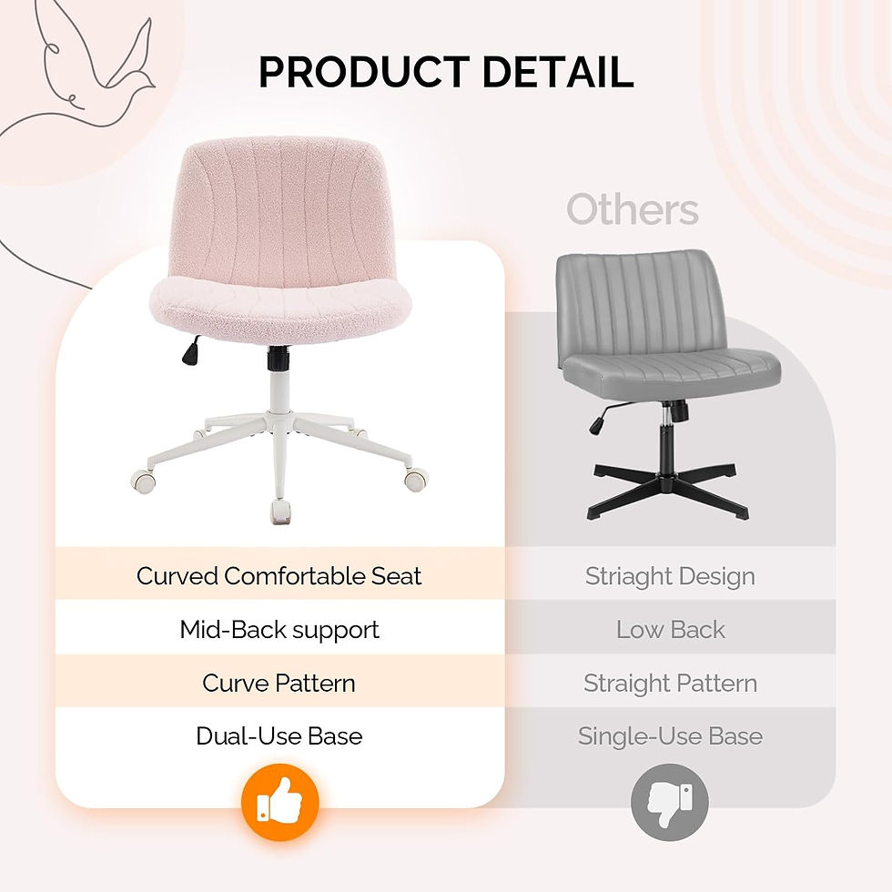 Thumbnail: VINGLI Criss Cross Legged Chair